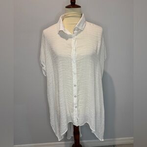 Classic White Women's Button-Down Shirt